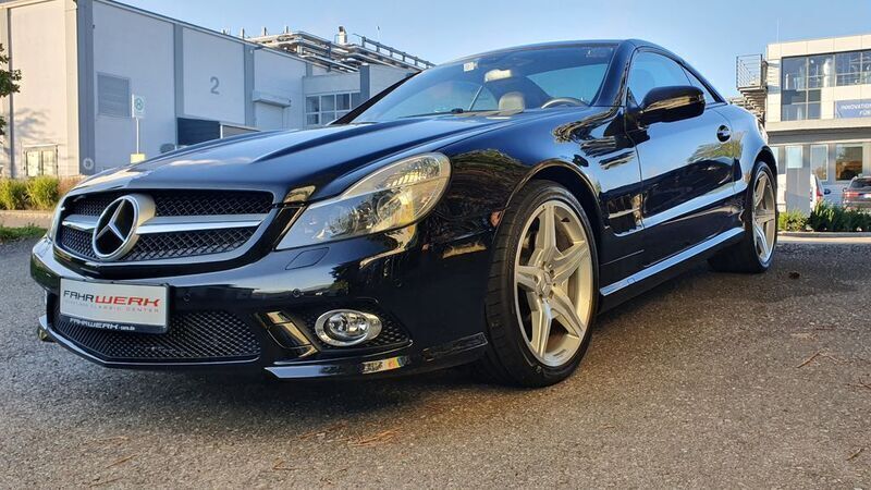 Gebraucht Mercedes SL500 AMG 387 PS (284 kW) 2008 Schwarz Cabrio