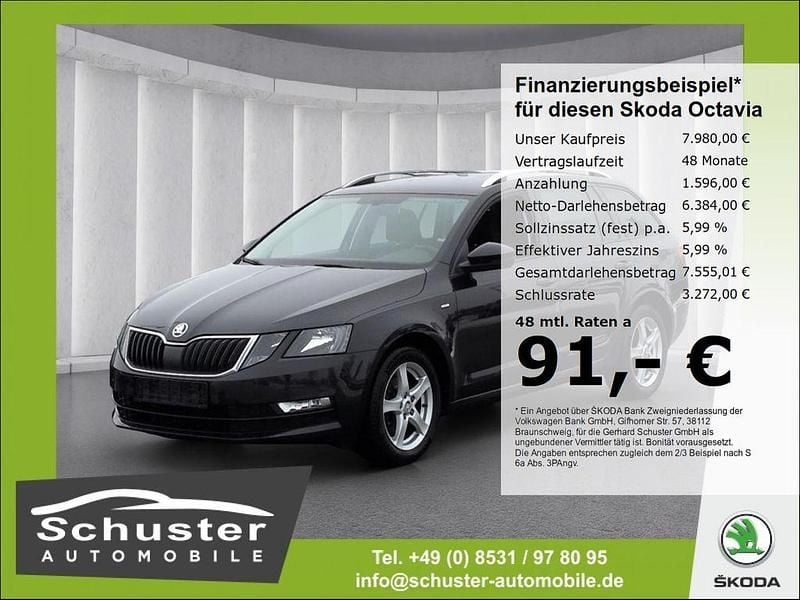 Gebraucht Skoda Octavia Drive 150 PS (110 kW) 2017 Schwarz Kombi