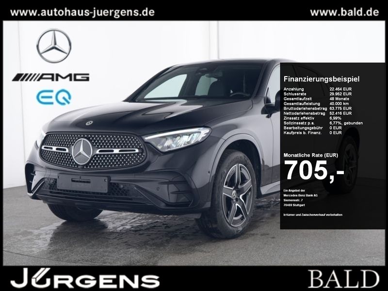 Schwarz Gebraucht 2024 Mercedes GLC400d AMG Coupé | 73.880 € (Fairer Preis) - Bild 1/4