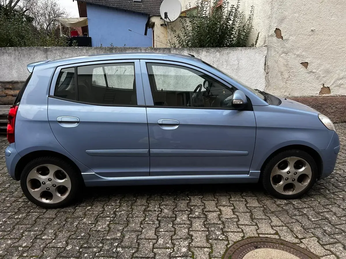 Gebraucht Kia Picanto 2008 Blau Kleinwagen