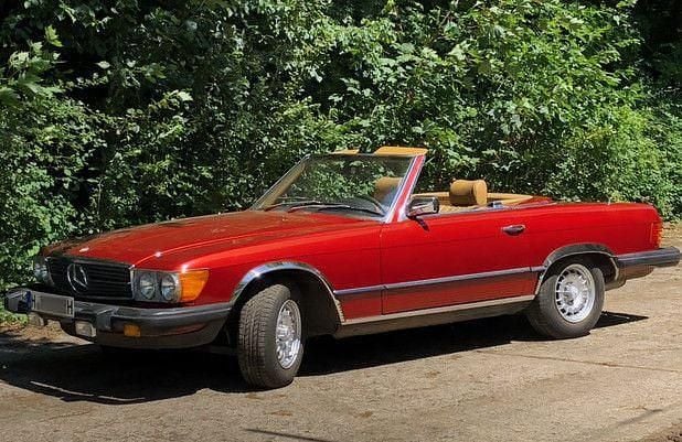 Rot Gebraucht 1982 Mercedes SL380 Cabrio | 12.990 € - Bild 1/4