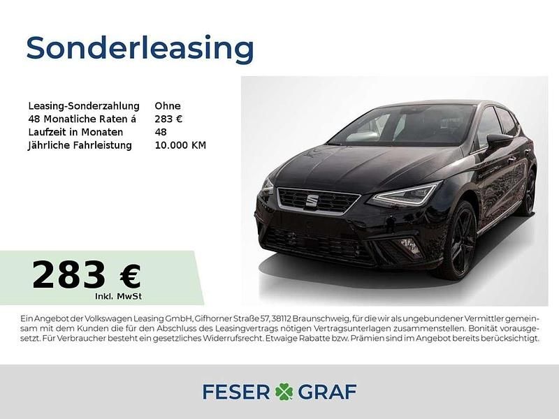 Midnight schwarz metallic Neu 2025 Seat Ibiza Black Edition Kleinwagen | 30.180 € (Teuer) - Bild 1/1
