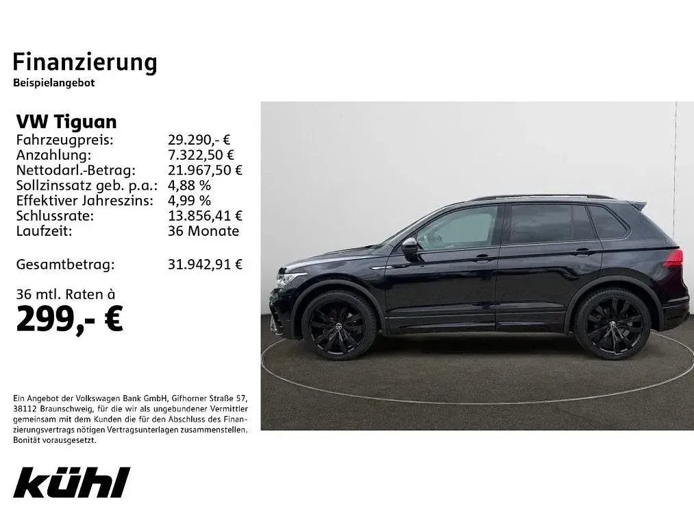 Gebraucht VW Tiguan Style 150 PS (110 kW) 2022 Schwarz SUV
