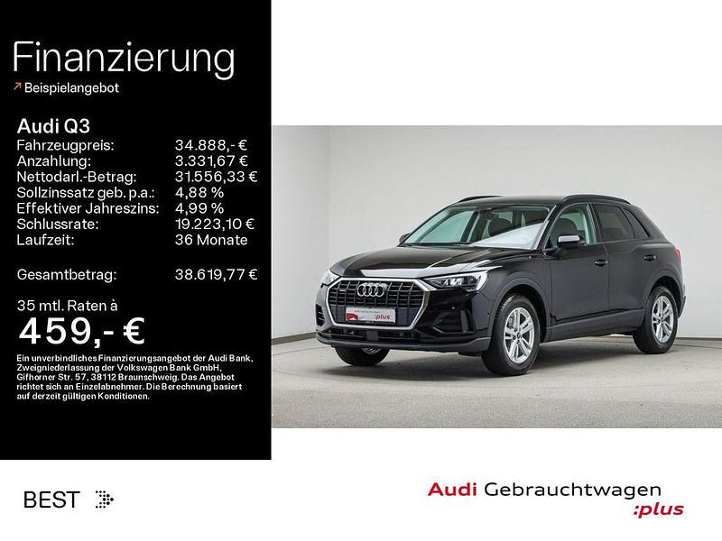 Mythosschwarz metallic (metallic) Gebraucht 2022 Audi Q3 Ambiente SUV | 34.888 € (Fairer Preis) - Bild 1/4
