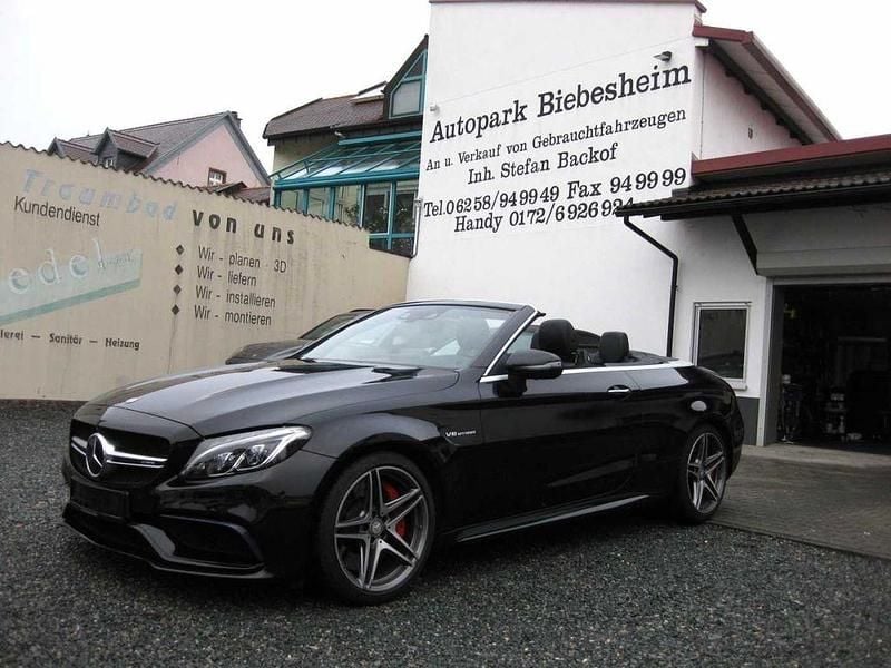 Schwarz Gebraucht 2017 Mercedes C63 AMG AMG Cabrio | 51.999 € (Guter Preis) - Bild 1/4