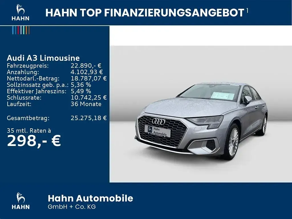 Gebraucht Audi A3 Advanced 150 PS (110 kW) 2021 Silber Limousine