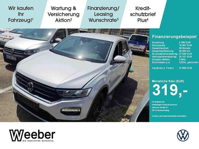 Silber Gebraucht 2021 VW T-Roc SUV | 27.890 € (Fairer Preis) - Bild 1/4