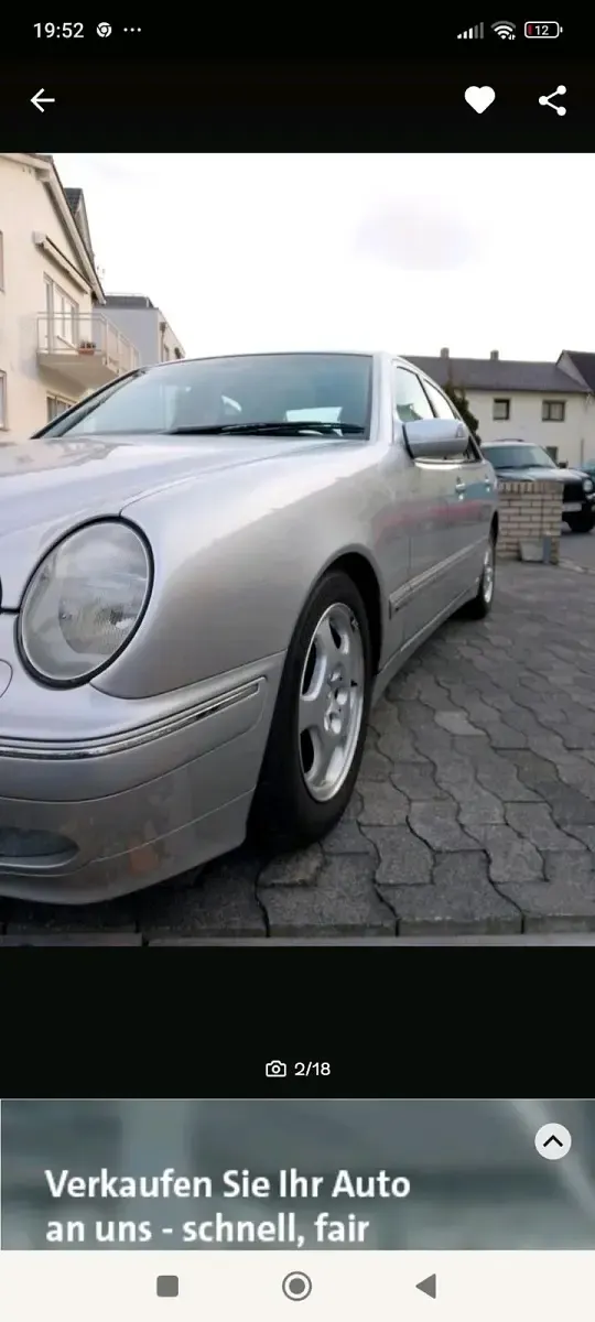 Gebraucht Mercedes 200 163 PS (119 kW) 2001 Silber Limousine