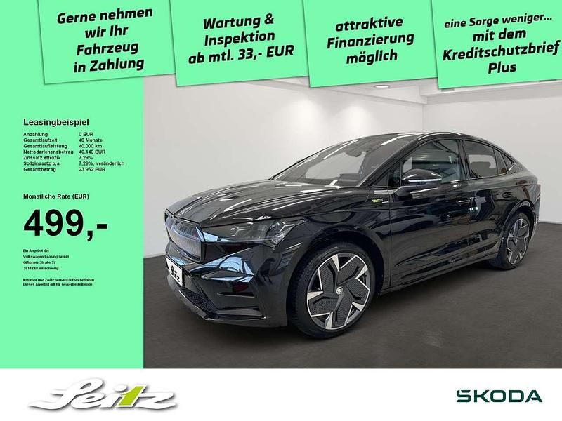 Schwarz Gebraucht 2023 Skoda Enyaq iV Suite SUV | 38.999 € (Guter Preis) - Bild 1/3