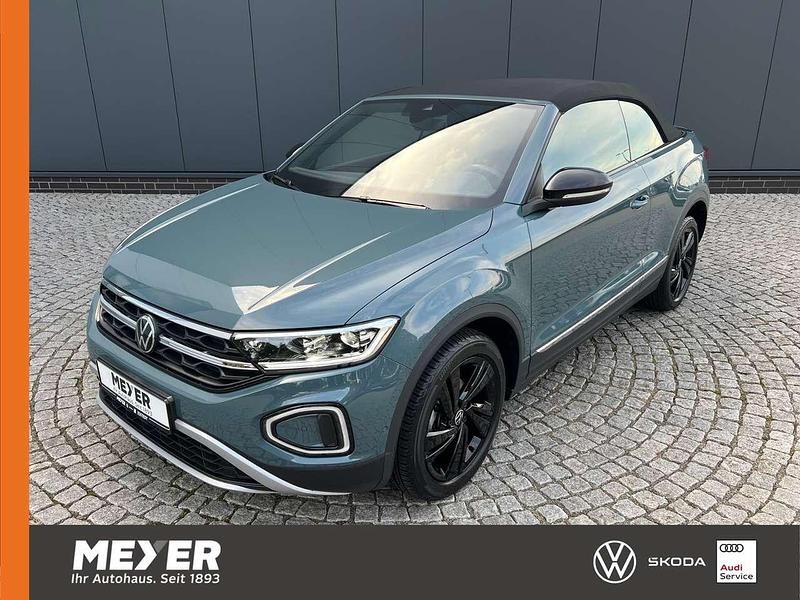 Petroleum blue metallic Gebraucht 2025 VW T-Roc Cabriolet Style Cabrio | 33.490 € (Guter Preis) - Bild 1/4