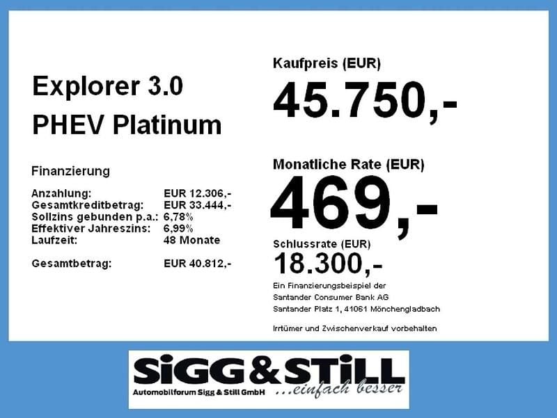 Gebraucht Ford Explorer Platinum 457 PS (336 kW) 2021 Iconicsilber metallic SUV