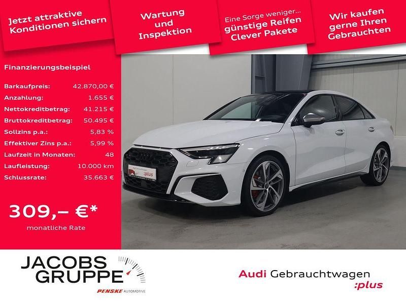 Weiß Gebraucht 2024 Audi S3 Ambiente Limousine | 42.870 € (Fairer Preis) - Bild 1/4