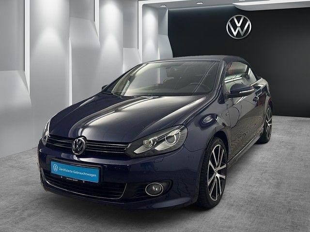 Blau Gebraucht 2016 VW Golf Cabriolet Allstar Cabrio | 14.180 € (Etwas zu teuer) - Bild 1/4