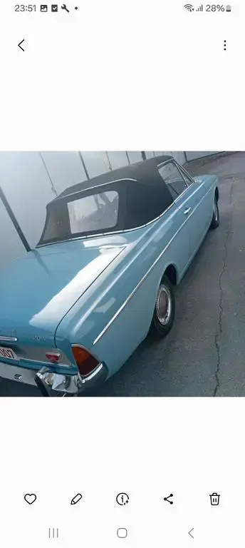 Gebraucht Ford Taunus 86 PS (63 kW) 1966 Blau Cabrio
