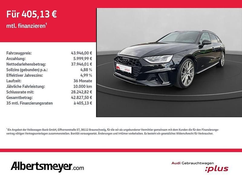 Mythosschwarz metallic Gebraucht 2022 Audi A4 Ambiente Kombi | 42.946 € (Teuer) - Bild 1/4