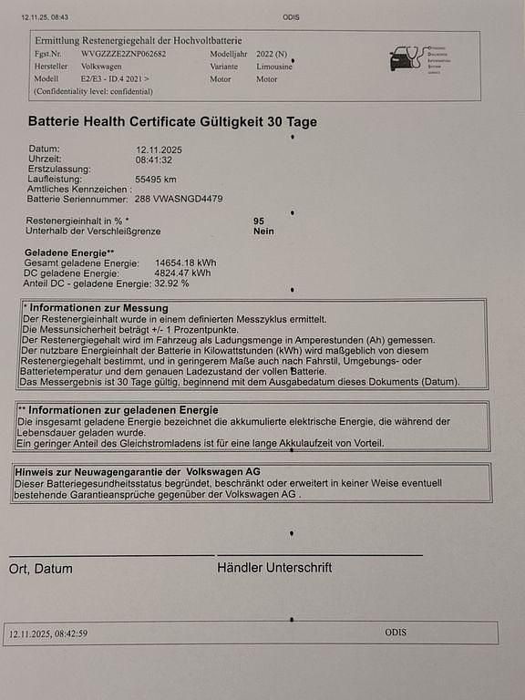 Gebraucht VW ID.4 Pro Performance 150 kW (204 PS) 2022 Mangangrau (metallic) SUV