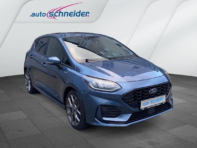 Gebraucht Ford Fiesta ST-Line 101 PS (74 kW) 2022 Chromablau metallic (metallic) Kleinwagen