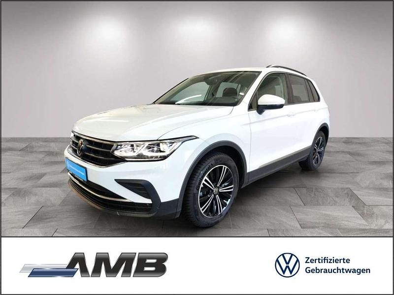 Pure white Gebraucht 2022 VW Tiguan Life SUV | 27.380 € (Superpreis) - Bild 1/3