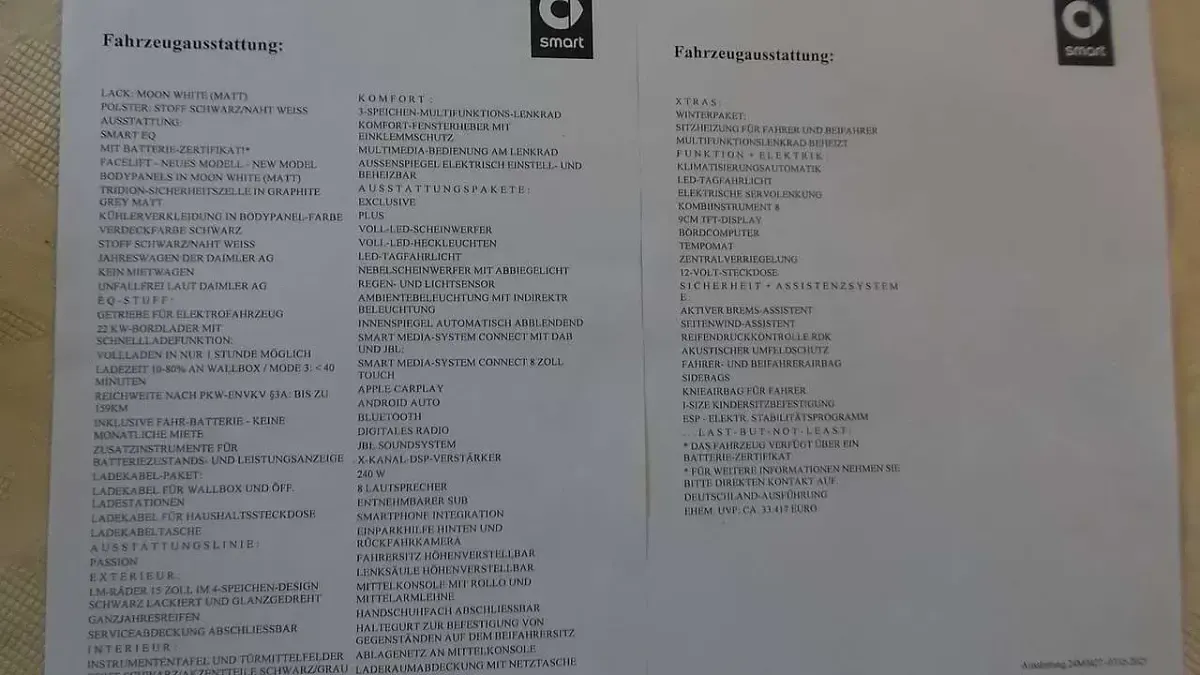 Gebraucht Smart ForTwo Electric Drive 60 kW (82 PS) 2023 Weiß Cabrio