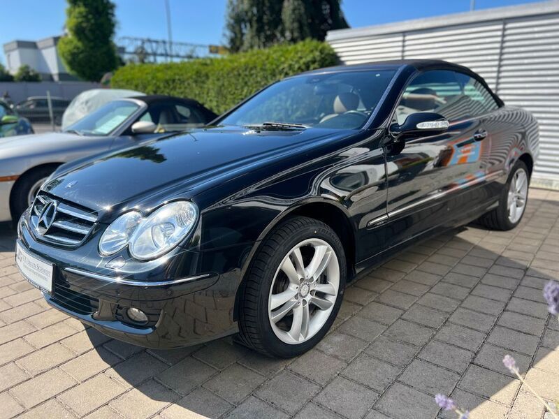Obsidianschwarz Gebraucht 2008 Mercedes CLK200 Avantgarde Cabrio | 7.500 € (Superpreis) - Bild 1/4