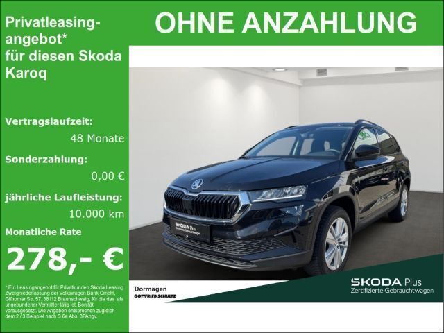 Schwarzmagic perleffekt met. Gebraucht 2024 Skoda Karoq Selection SUV | 28.690 € (Guter Preis) - Bild 1/4