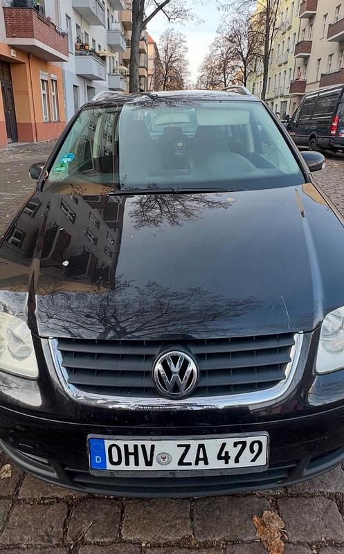 Gebraucht VW Touran 110 PS (80 kW) 2008 Schwarz Van / Kleinbus