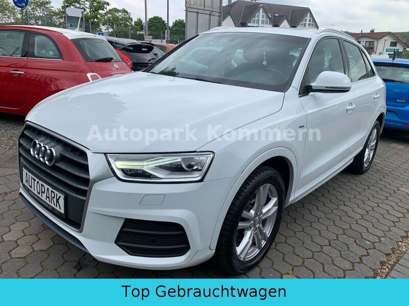 Gletscherweiß metallic Gebraucht 2018 Audi Q3 S-Line SUV | 23.499 € (Superpreis) - Bild 1/4