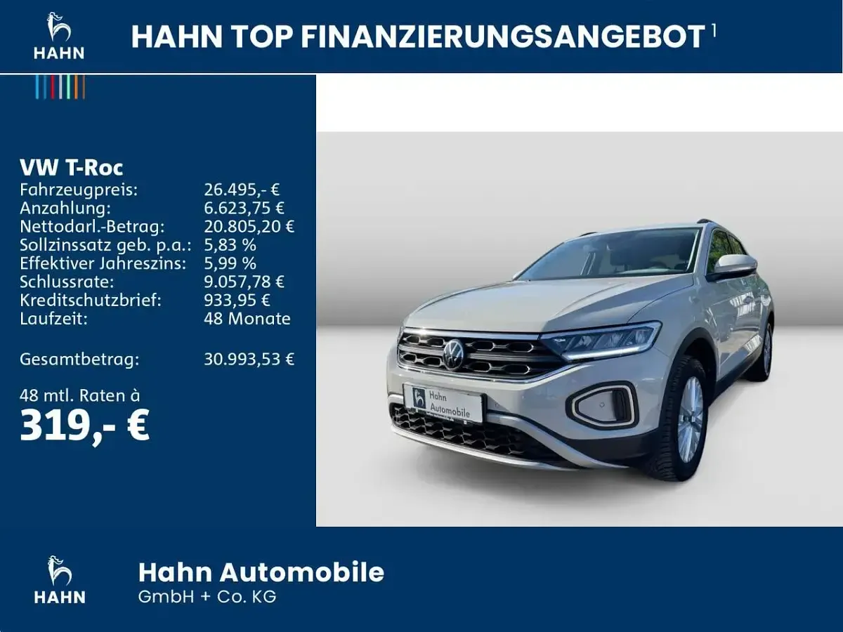 Gebraucht VW T-Roc Life 150 PS (110 kW) 2024 Ascotgrau SUV