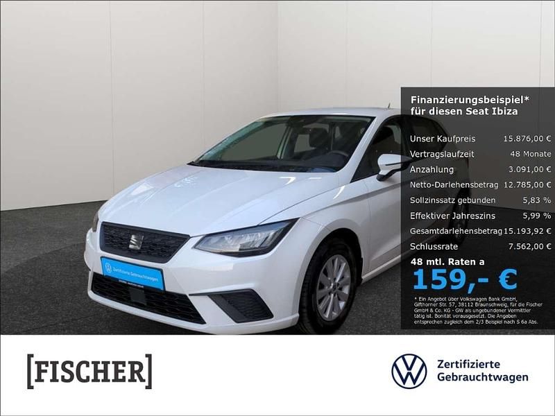 Weiss Gebraucht 2022 Seat Ibiza Style Limousine | 15.876 € (Fairer Preis) - Bild 1/4