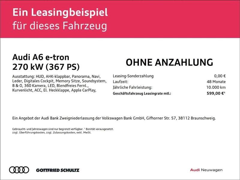 Neu Audi A6 e-tron Performance 269 kW (367 PS) 2025 Gelb Kombi