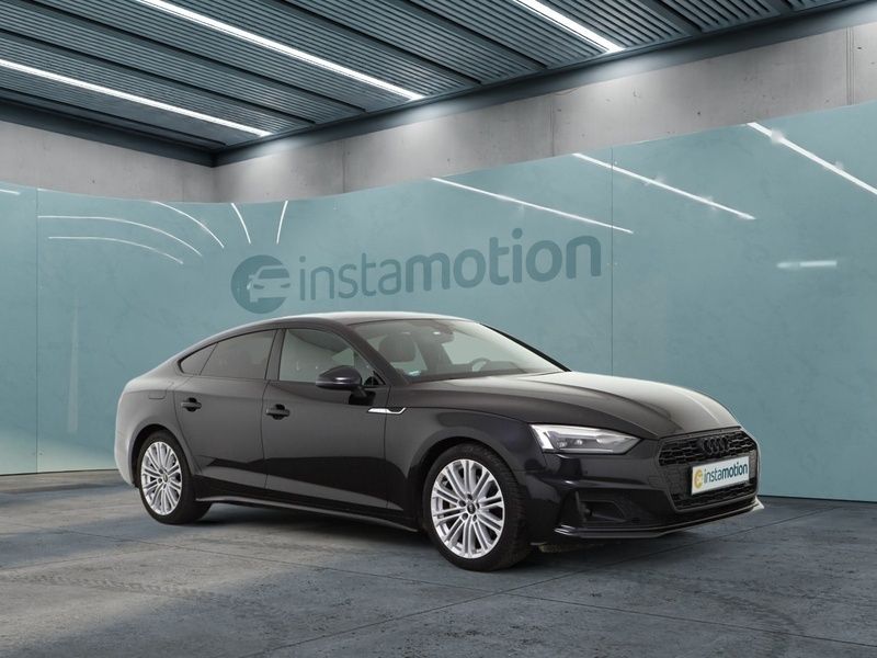 Schwarz Gebraucht 2022 Audi A5 Sportback Advanced Limousine | 36.250 € (Teuer) - Bild 1/3