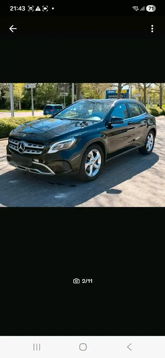 Gebraucht Mercedes GLA180 109 PS (80 kW) 2017 Schwarz SUV