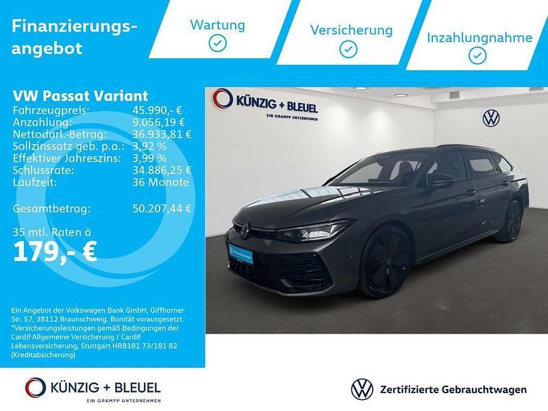 Diabasgrau metallic Gebraucht 2024 VW Passat R-line Kombi | 45.990 € (Teuer) - Bild 1/4
