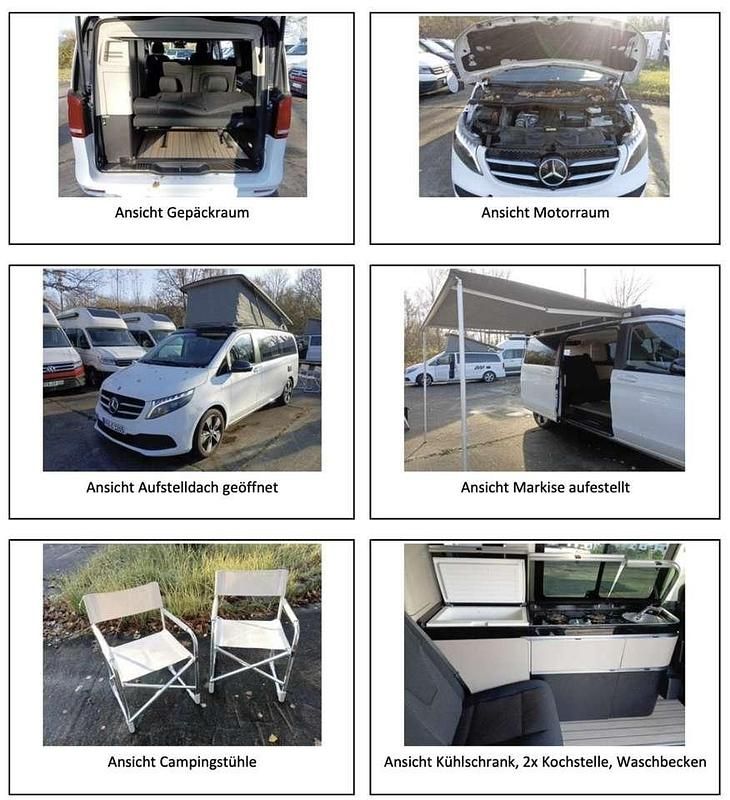 Weiß Gebraucht 2023 Mercedes V250 Marco Polo Van / Kleinbus | 59.400 € (Guter Preis) - Bild 1/4