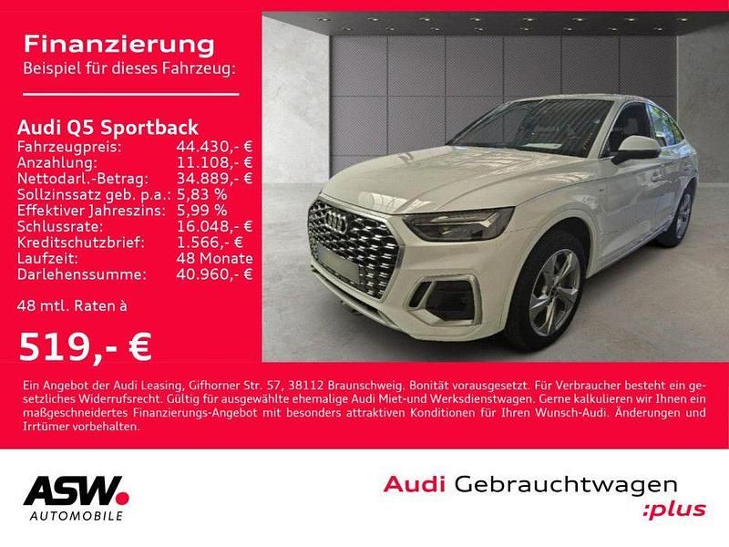 Ibisweiß Gebraucht 2022 Audi Q5 Sportback Ambiente SUV | 43.830 € (Fairer Preis) - Bild 1/4