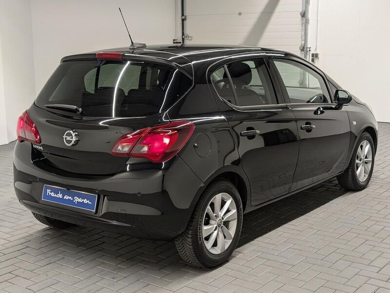 Gebraucht Opel Corsa 90 PS (66 kW) 2017 Schwarz (onyxschwarzmet.) Kleinwagen