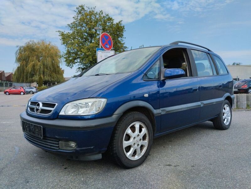 Blau Gebraucht 2004 Opel Zafira Elegance Van / Kleinbus | 999 € (Superpreis) - Bild 1/4