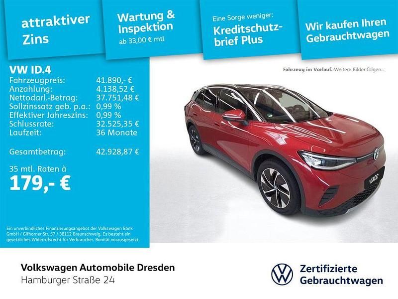 Kings red metallic/schwarz Gebraucht 2024 VW ID.4 Pro SUV | 41.890 € (Guter Preis) - Bild 1/4