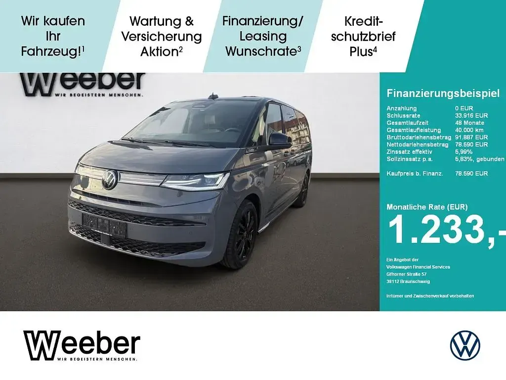 Usata VW Multivan Edition 177 CV (130 kW) 2025 Nero Monovolume