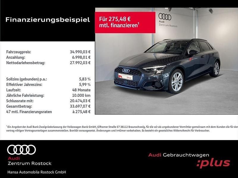 Gebraucht Audi A3 Advanced Plus 150 PS (110 kW) 2024 Manhattangrau metallic Limousine