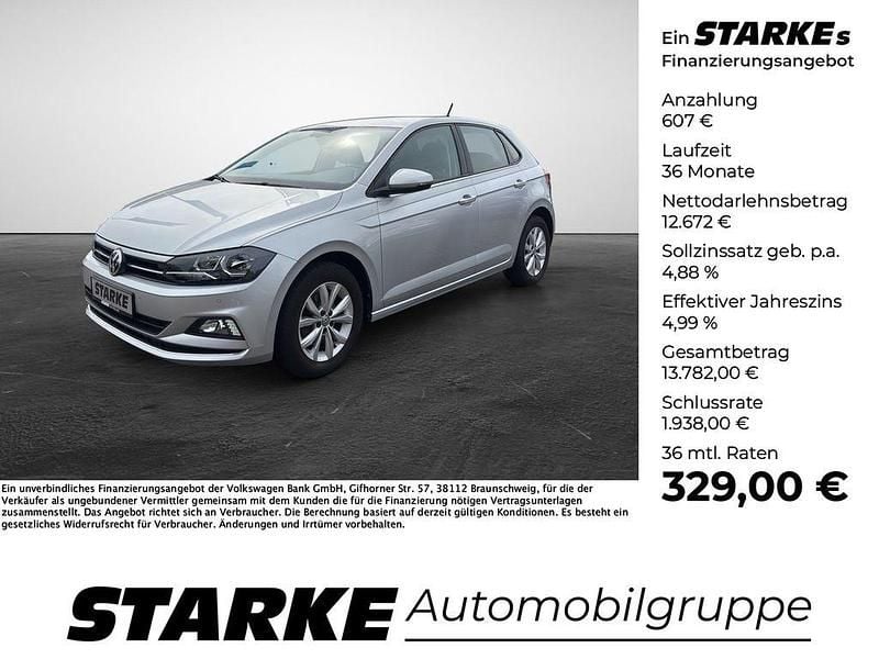 Silber Gebraucht 2018 VW Polo Highline Kleinwagen | 13.279 € (Guter Preis) - Bild 1/4