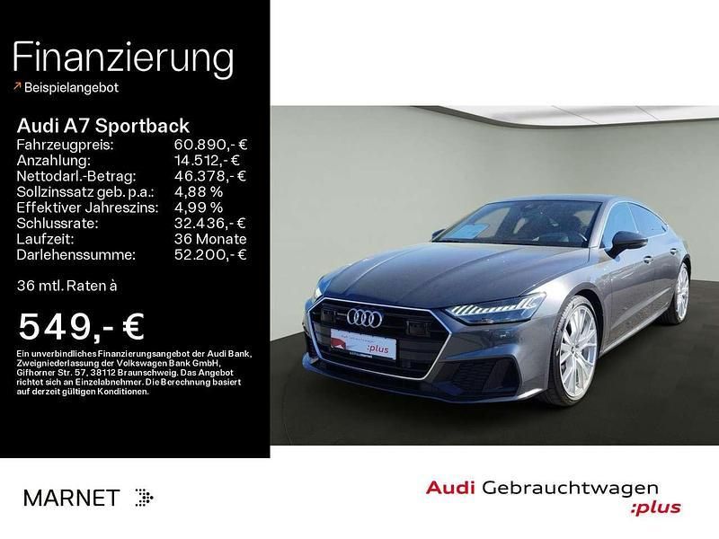 Daytonagrau perleffekt Gebraucht 2022 Audi A7 S-Line Kleinwagen | 60.890 € (Teuer) - Bild 1/4