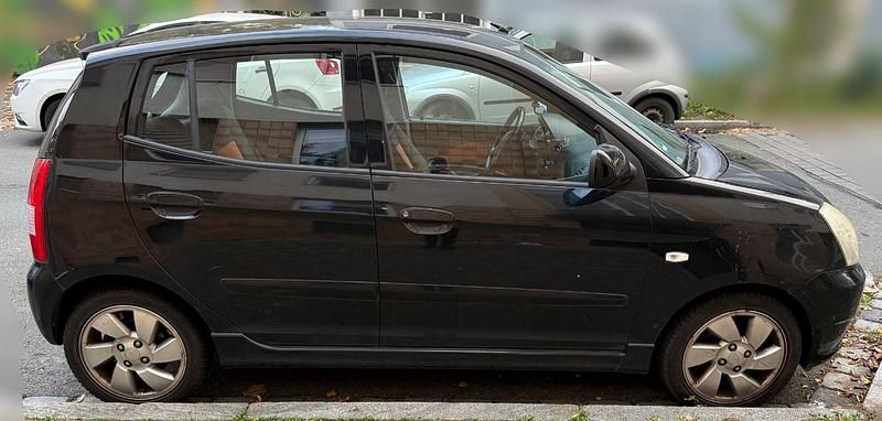 Schwarz Gebraucht 2007 Kia Picanto 2 Kleinwagen | 1.000 € (Guter Preis) - Bild 1/4