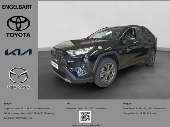 Tiefschwarz mica metallic Gebraucht 2023 Toyota RAV4 Hybrid Team SUV | 39.990 € (Fairer Preis) - Bild 1/4