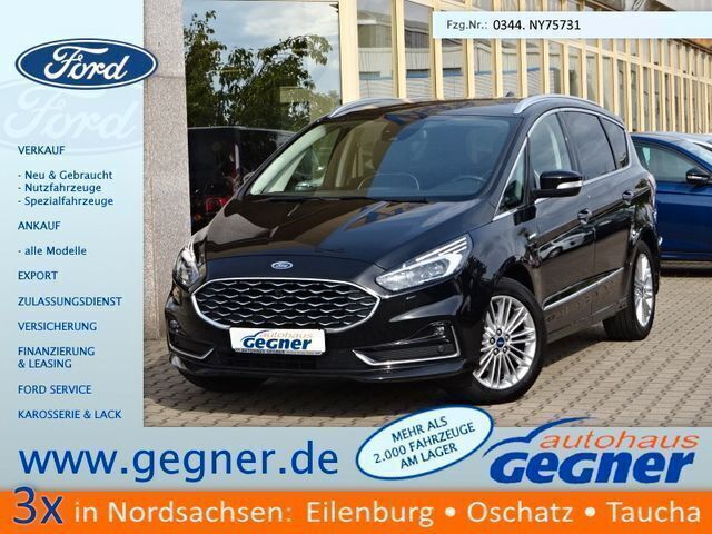 Obsidianschwarz metallic Gebraucht 2022 Ford S-MAX Vignale Van / Kleinbus | 38.840 € (Teuer) - Bild 1/4