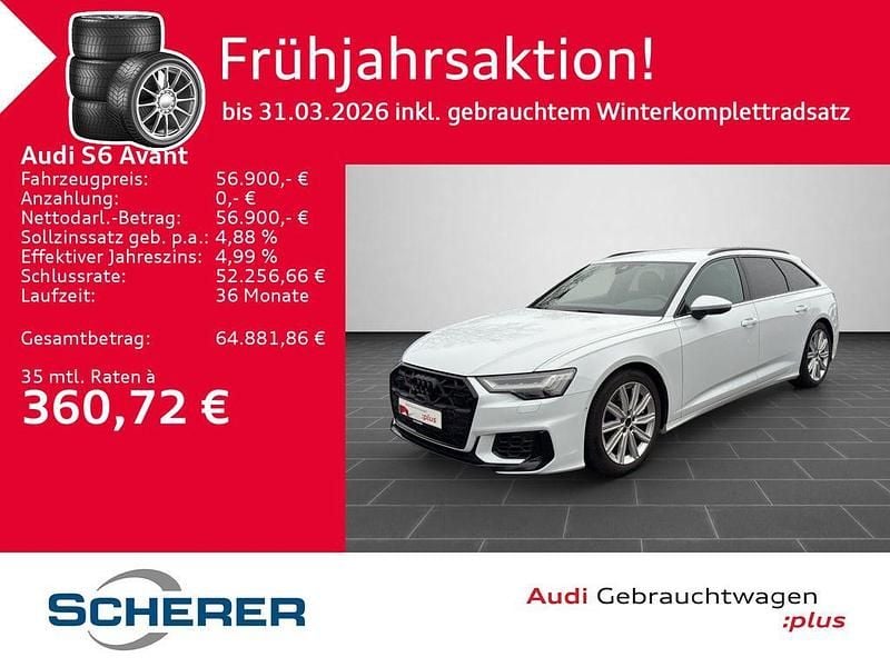 Gebraucht Audi S6 Sport 344 PS (253 kW) 2024 Gletscherweiß metallic Kombi