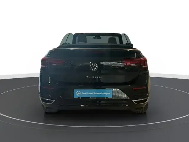 Gebraucht VW T-Roc Cabriolet R-line 150 PS (110 kW) 2021 Schwarz Cabrio