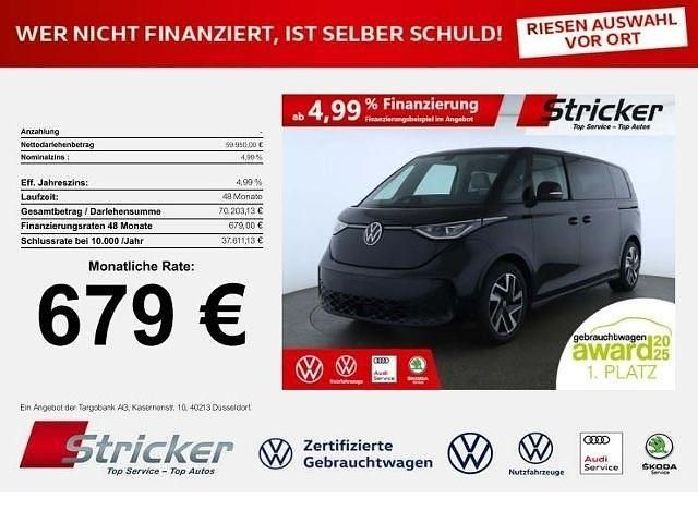 Deep black perleffekt Gebraucht 2024 VW ID. Buzz Pro Van / Kleinbus | 59.879 € (Fairer Preis) - Bild 1/3