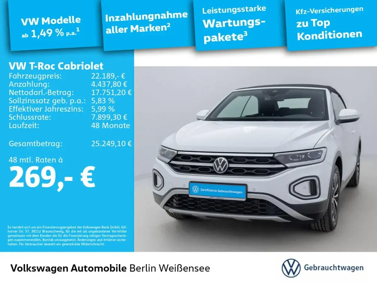 Gebraucht VW T-Roc Style 110 PS (80 kW) 2022 SUV