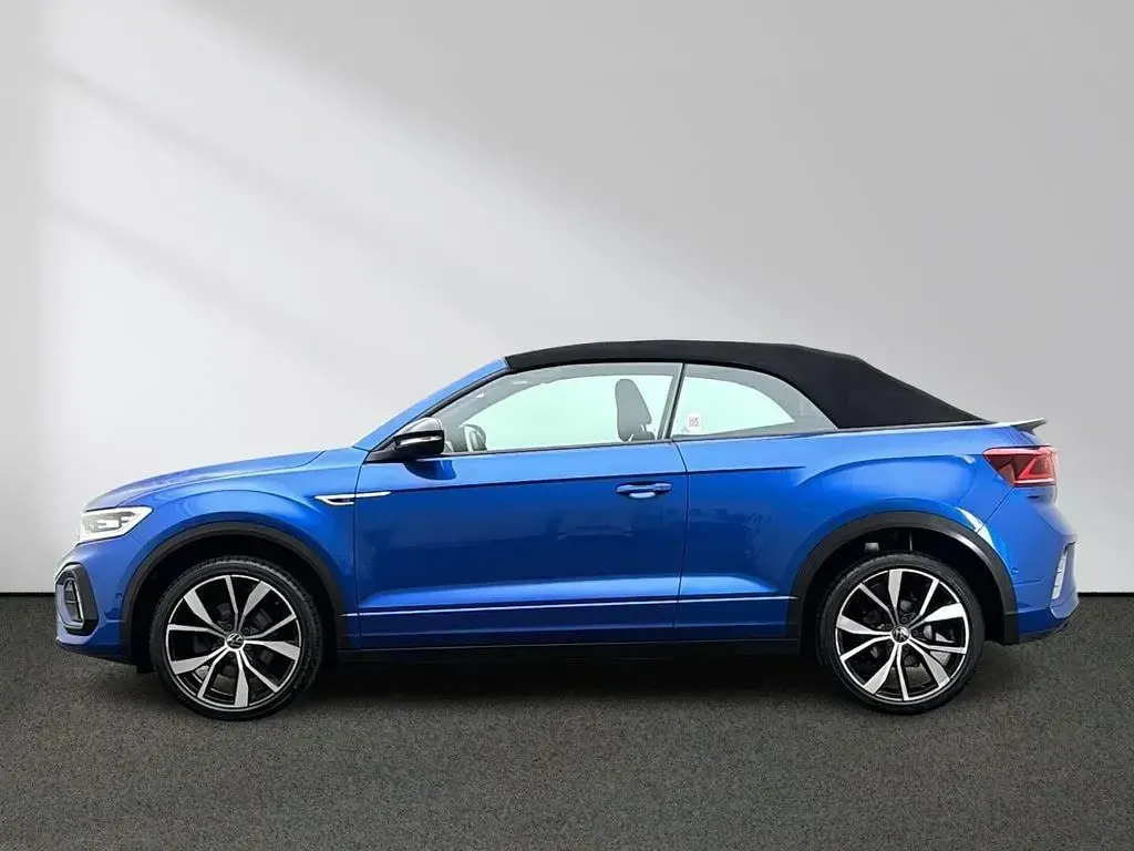 Gebraucht VW T-Roc Cabriolet Style 150 PS (110 kW) 2022 Ravennablau metallic schwarz Cabrio